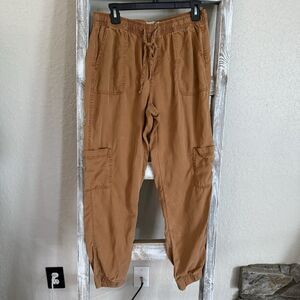 C&C California Women's Lyocell Jogger Cargo Pants Copper Size M EUC